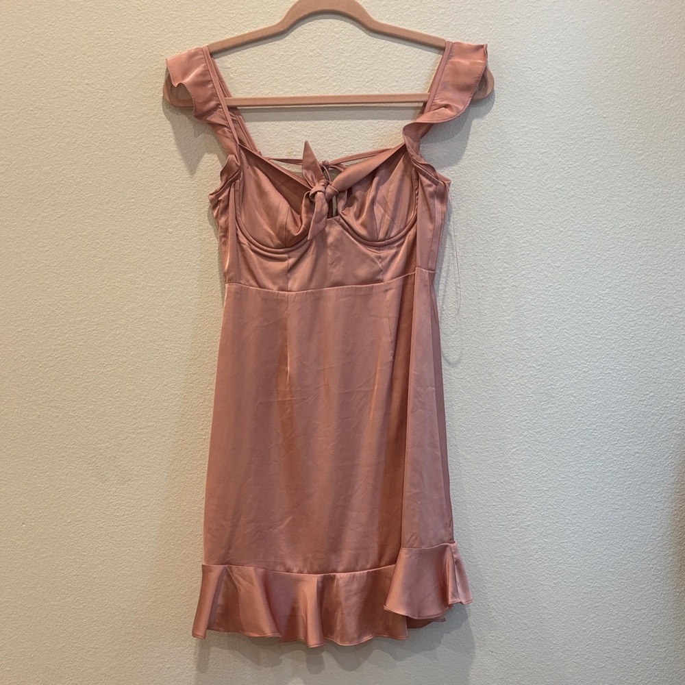 Astr Blush Satin Chemise